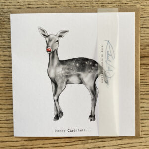 Dartmoor's Red Nose deer Cards 140mm